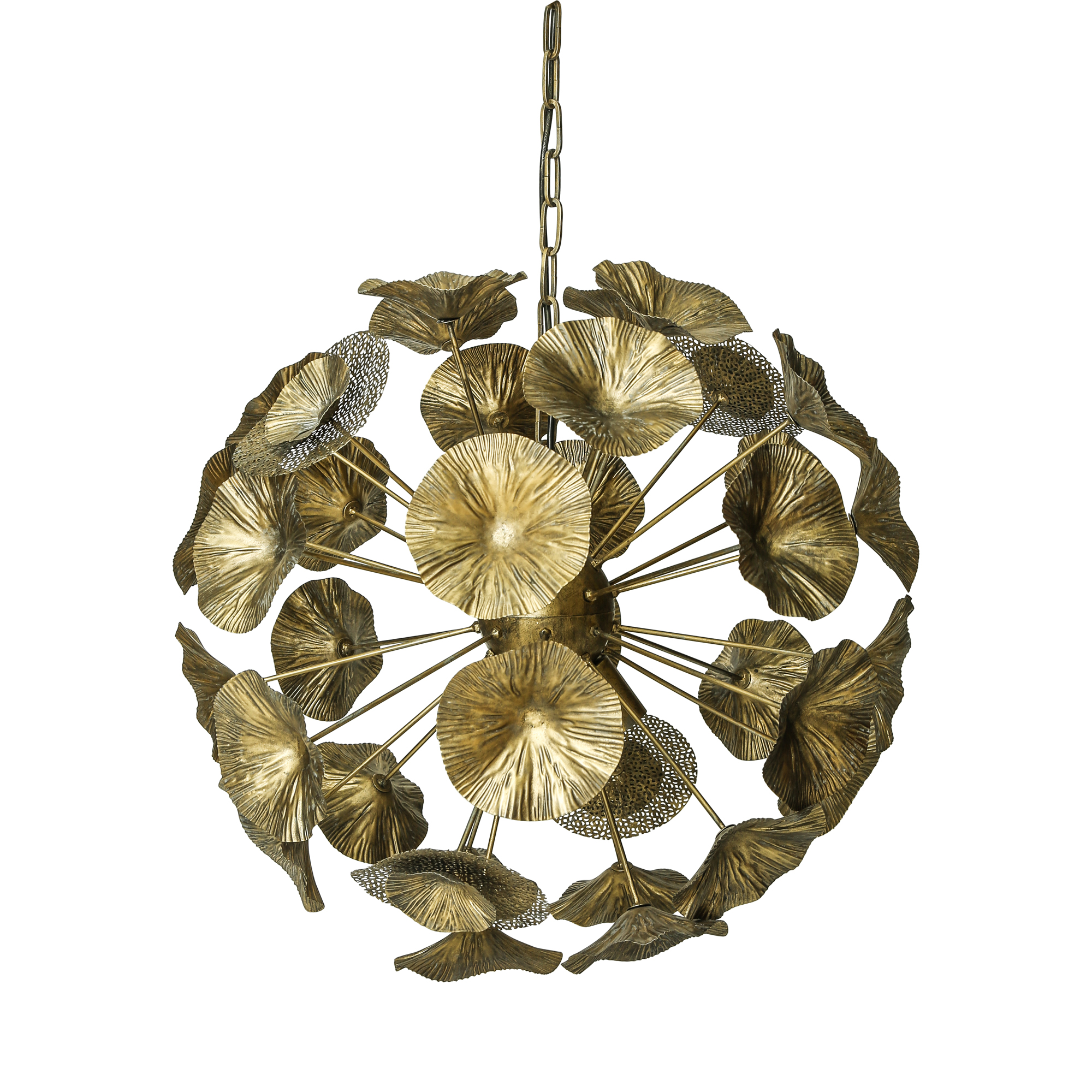 PTMD Marthe Gold hanglamp bloemen PTMD Marthe Gold hanglamp bloemen